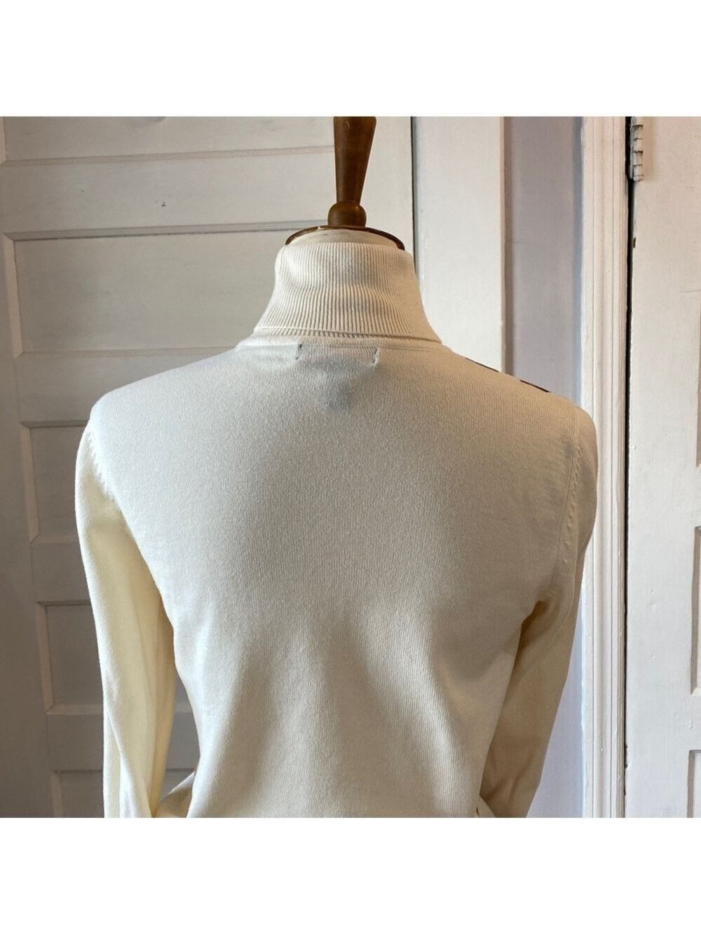 Lauren Ralph Lauren Equestrian Horsebit Turtleneck Sweater, Size PM - Picture 8 of 16
